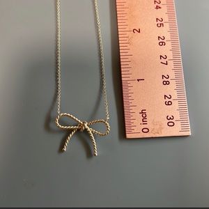 Tiffany & co bow pendant necklace